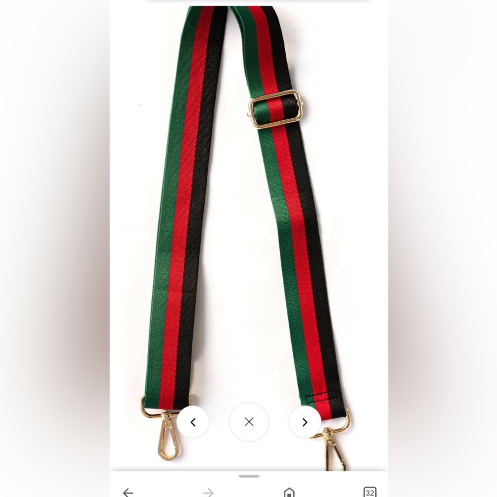 Replacement bag strap red/ green/ black